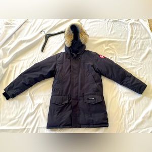 Canada Goose, Langford Parka. Men’s size M in navy. Excellent condition.
